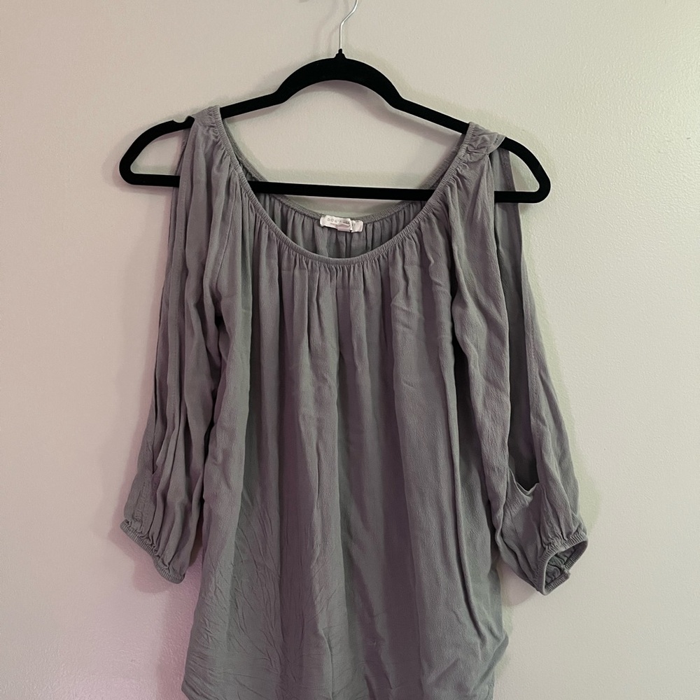 American Eagle Outfitters Gray Blouse
